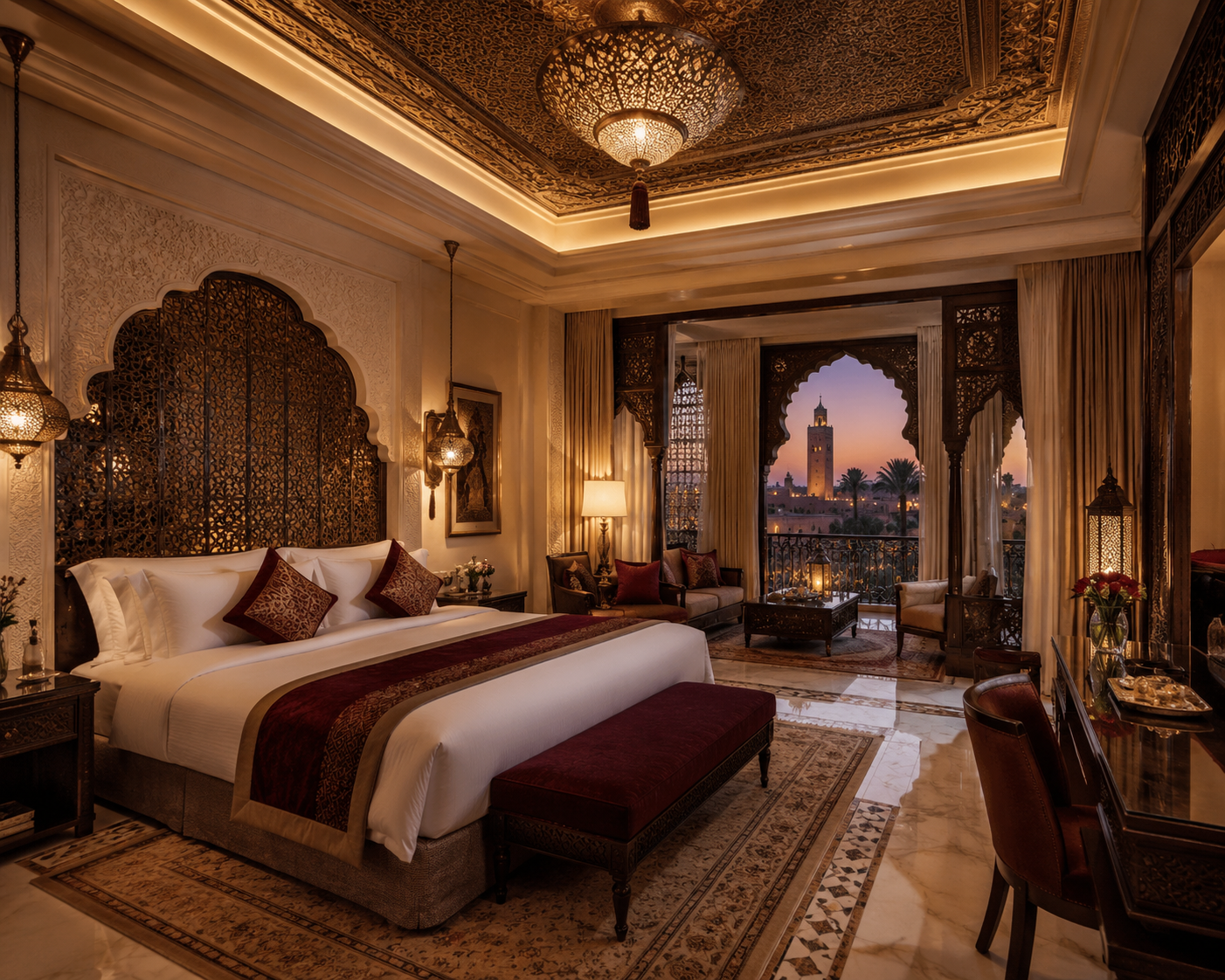 Luxury hotel room