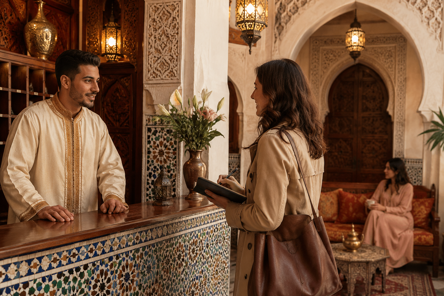 Moroccan riad interior